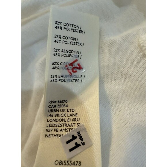 Free People We The Free Just Chillin Draped Neck Tee White Size Medium NEW NWT - Picture 11 of 11